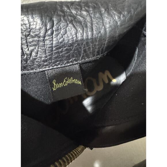 Black Leather Fringe Ankle Boots Booties Western Style - Picture 7 of 8